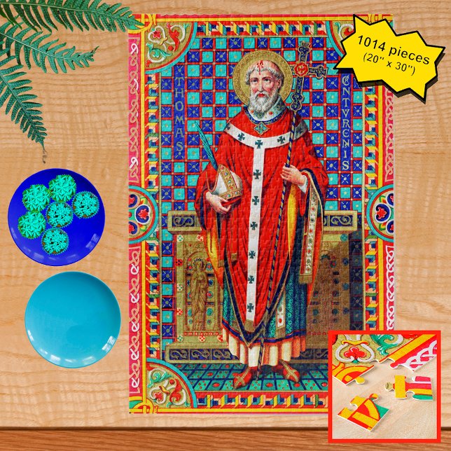 St. Thomas Becket in Red Chasuble (K 34) Jigsaw Puzzle (Creator Uploaded)