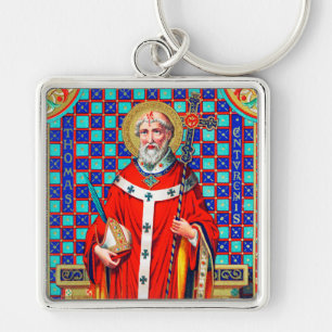 St. Thomas Becket in Red Chasuble (K 34) Keychain