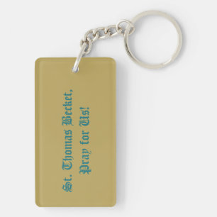 St. Thomas Becket with Sword in Mitre (P 005) Keychain