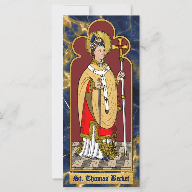 St. Thomas Becket with Sword (M 033; Colorized) (Front)