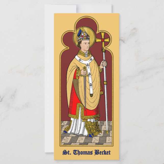 St. Thomas Becket with Sword (M 033; Colorized) (Front)