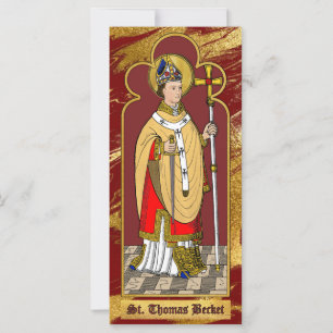 St. Thomas Becket with Sword (M 033; Colorized)
