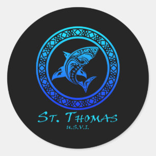 St. Thomas Classic Round Sticker