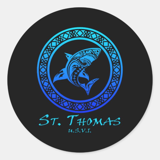 St. Thomas  Classic Round Sticker (Front)