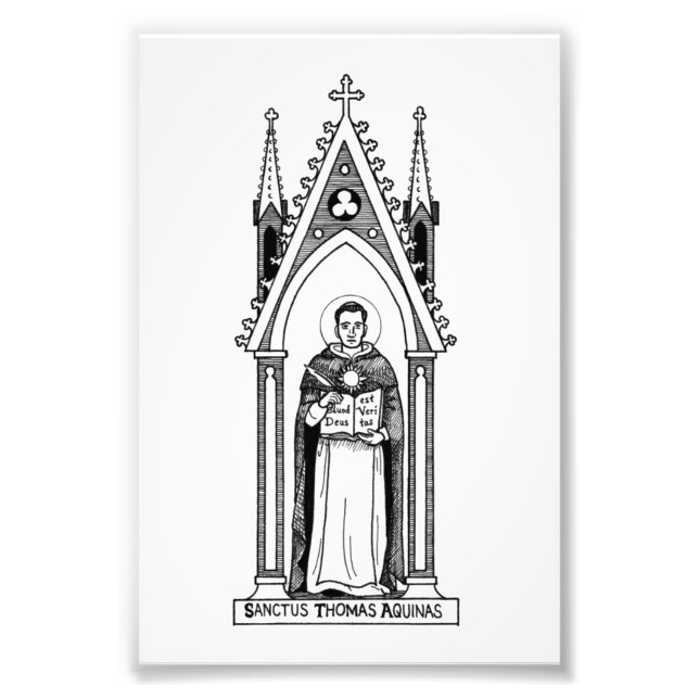 St. Thomas d'Aquin, Impression photo 4"x6" (Devant)