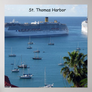 St.Thomas Harbor Poster