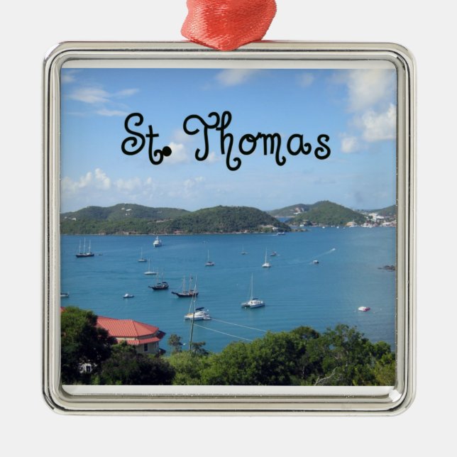 St. Thomas Metal Ornament (Front)