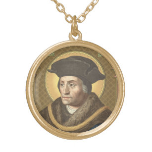 St. Thomas More (SAU 026) Gold Plated Necklace