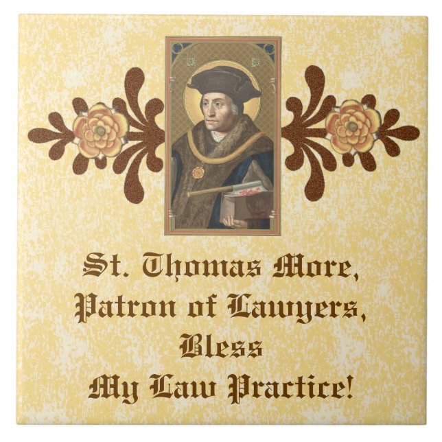 St. Thomas More (SAU 026) Law Practice Blessing Tile (Front)