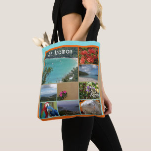 St. Thomas - Scenic Photo Collage Tote Bag