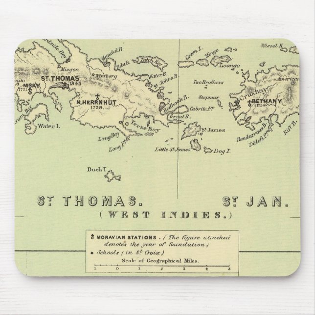 St Thomas, St Jan, St Crook Mouse Pad (Front)