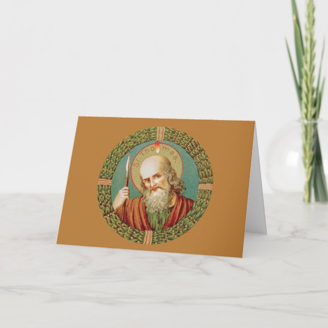 St Thomas the Apostle (JMAS12) Blank Greeting Card (Front)
