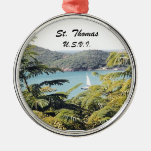 St. Thomas, U.S.V.I. Metal Ornament