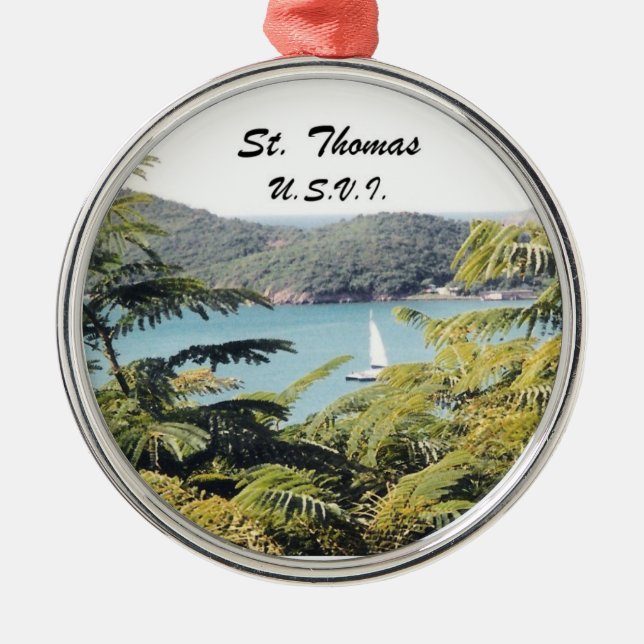 St. Thomas, U.S.V.I. Metal Ornament (Front)