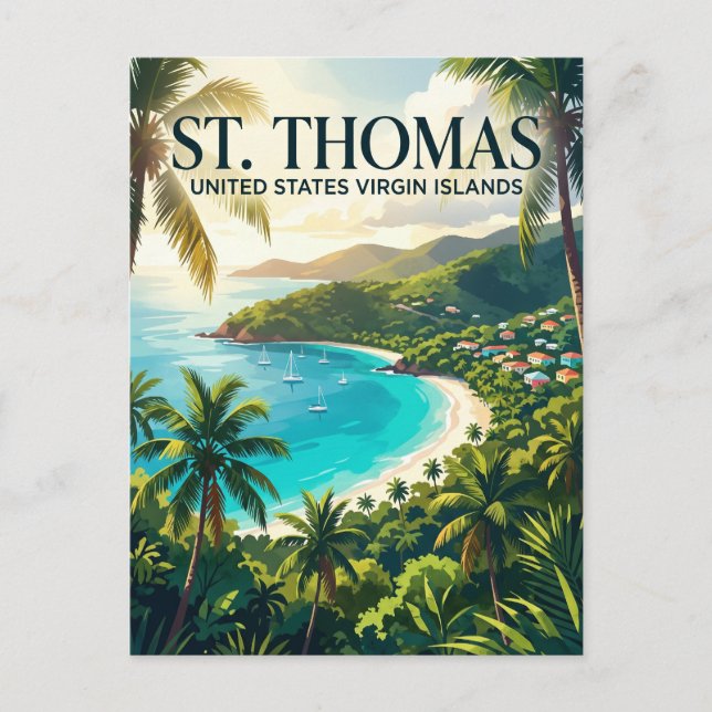St. Thomas United States Virgin Islands Postcard (Front)