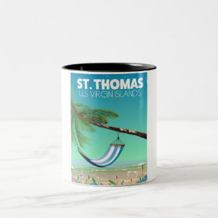 St Thomas US Virgin Islands. Two-Tone Coffee Mug