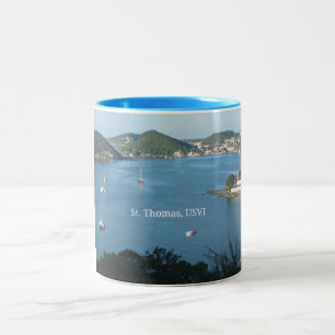 St. Thomas, USVI Two-Tone Coffee Mug