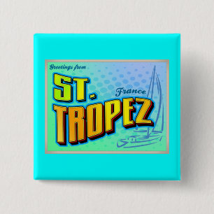 ST. TROPEZ 2 INCH SQUARE BUTTON