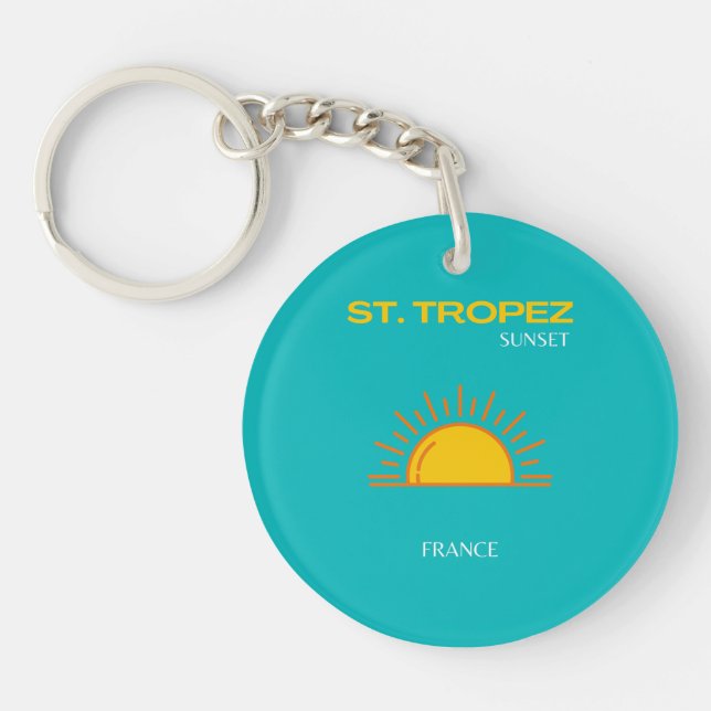 St Tropez, Coucher du soleil, Art du voyage, Turqu (Devant)