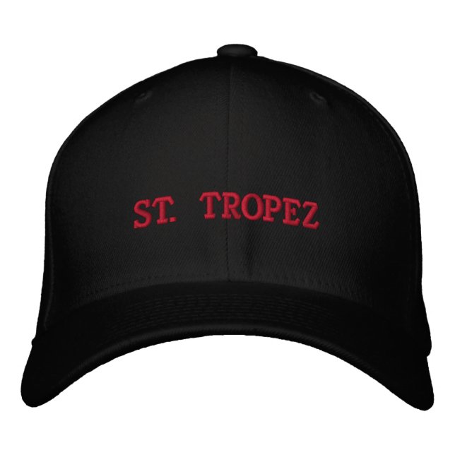 ST. TROPEZ EMBROIDERED HAT (Front)