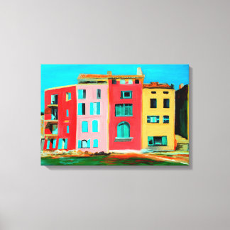 St Tropez House On Beach Canvas Print