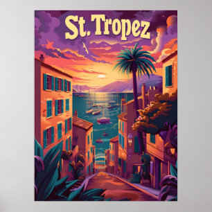 St.Tropez Sunset Poster