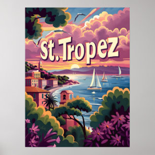 St.Tropez Sunset Poster