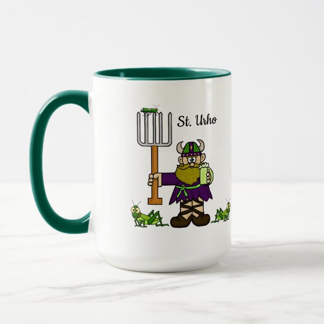 St. Urho et St. Patrick Together Mug (Gauche)
