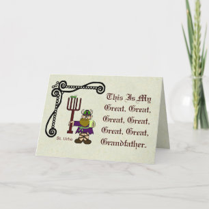 St. Urho Is My Relative Card    Customize It!