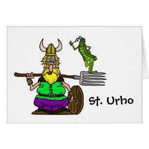 St. Urho T-shirt with Peace Grasshopper Card