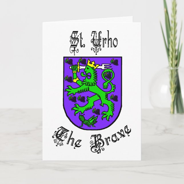 St. Urho The Brave Alternative Facts Greeting Card (Front)