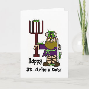 St. Urho With Lots of Grasshoppers Card