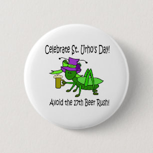 St. Urho's Day Button