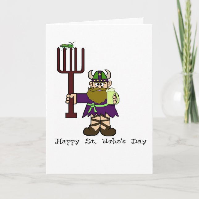 St. Urho's Day Card - Ver. 4 (Front)