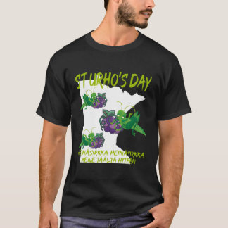 St Urhos Day Grasshopper Grapes Vineyard Minnesota T-Shirt