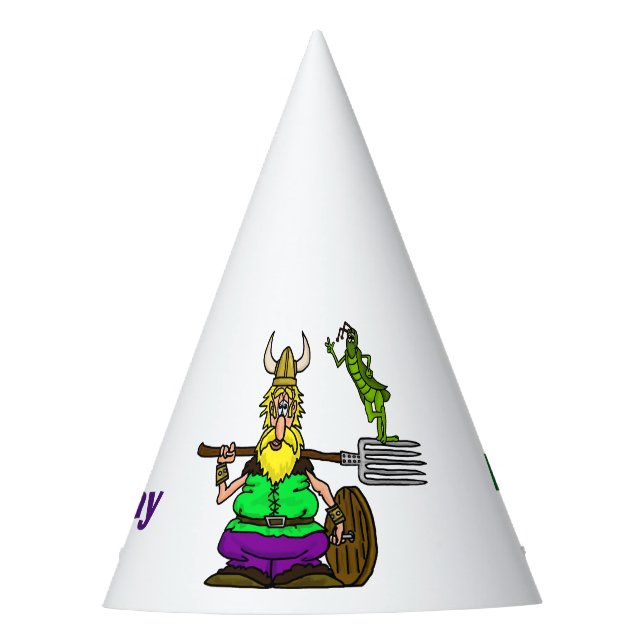 St. Urho's Day Party Hat   Peace Grasshopper (Front)
