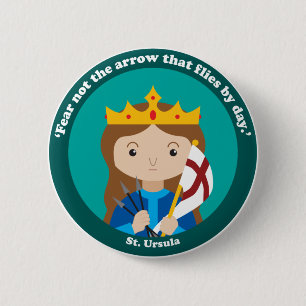 St. Ursula 2 Inch Round Button
