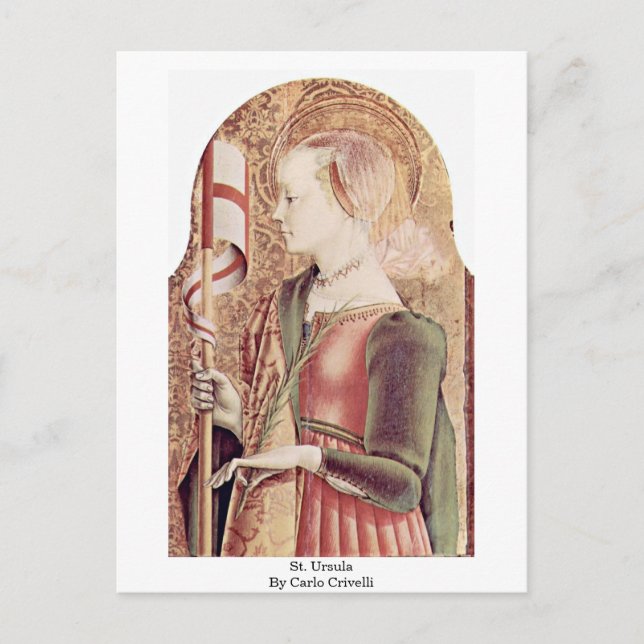 St. Ursula By Carlo Crivelli Postcard (Front)