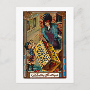 St. Valentine Crate Holiday Postcard