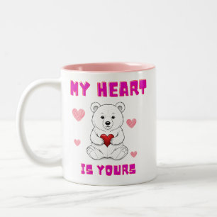 St Valentine's Coffee Cup with Pink Inner