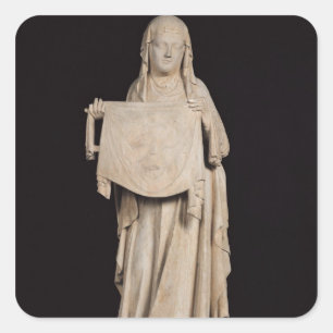 St. Veronica, c.1310 Square Sticker