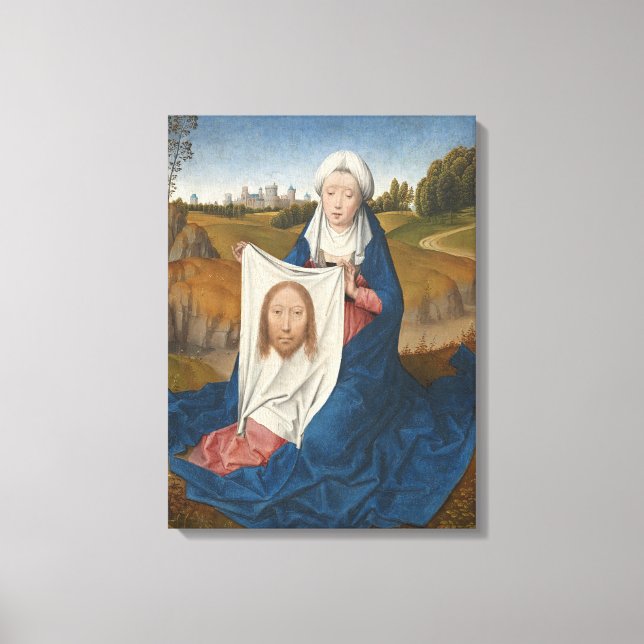 St. Veronica, c.1470-1475 (oil on panel) Canvas Print (Front)