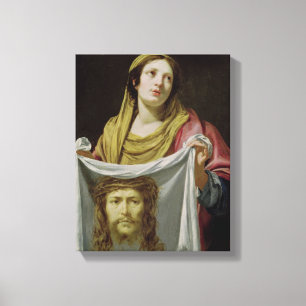St. Veronica Holding the Holy Shroud Canvas Print