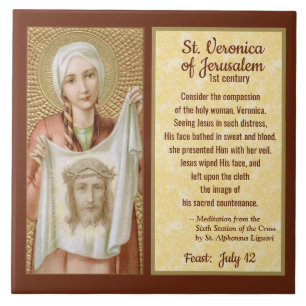 St. Veronica of Jerusalem (JM 60) Tile