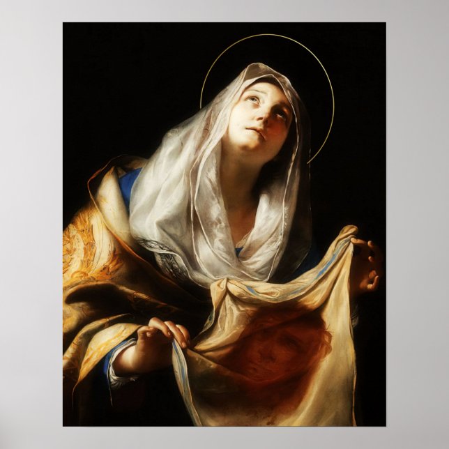 St Veronica Veil Holy Face Shroud 03 Poster (Front)