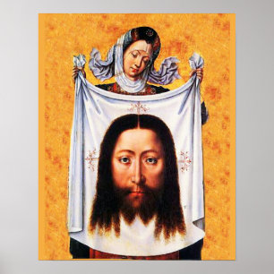 St Veronica Veil Shroud Holy Face 01A Poster
