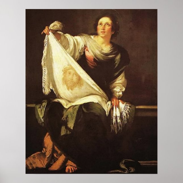 St Veronicas Veil Holy Face Image 03B Poster (Front)