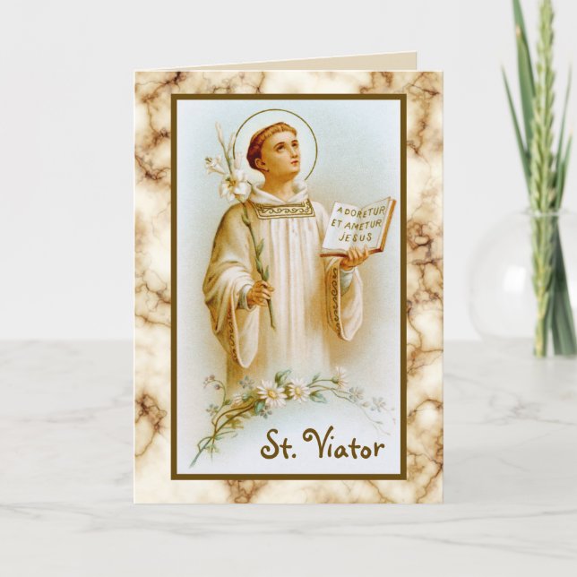St. Viator the Catechist (BF 02) Blank Card (Front)