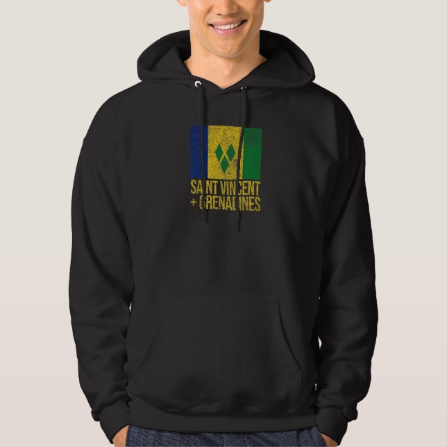 ST VINCENT AND THE GRENADINES FLAG HOODIE (Front)