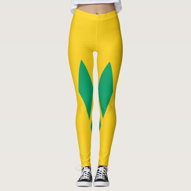 St.Vincent and the Grenadines flag leggings (Front)